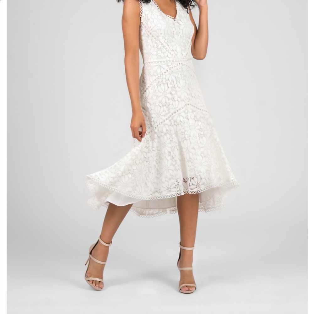 Taylor white dress
